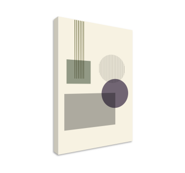 Geometrische wandbilder mit formen-kombination - TenStickers