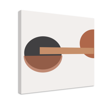 Geometrische wandbilder abstrakte kreisförmige balance - TenStickers