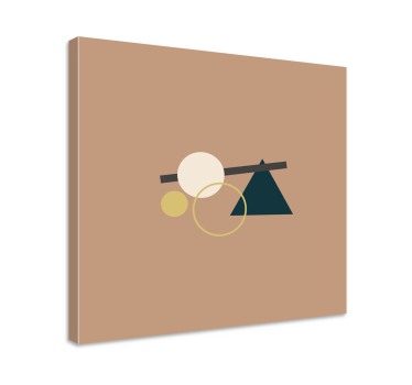 Geometrische wandbilder mit ausgewogenen elementen - TenStickers