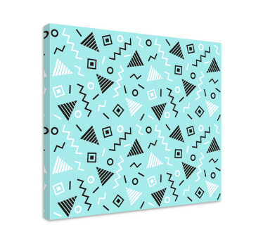 Geometrische wandbilder im dynamischen musterdesign - TenStickers