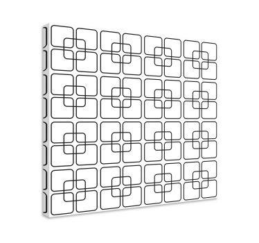 Geometrische wandbilder mit komplexem quadratmuster - TenStickers