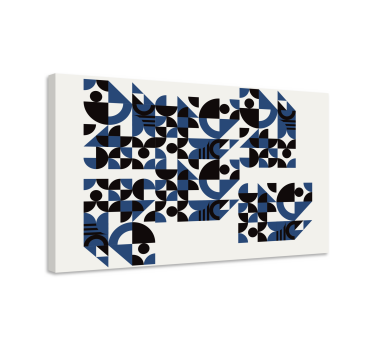 Geometrische wandbilder mit dynamischen mustern - TenStickers