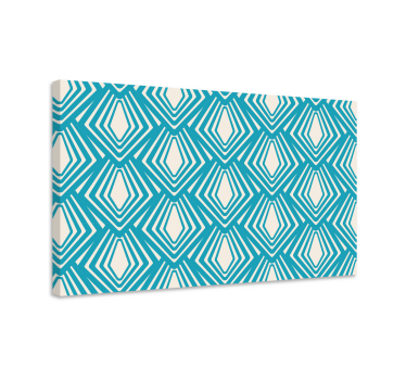 Geometrische wandbilder im diamantmuster - TenStickers