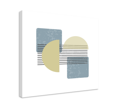 Geometrische wandbilder abstrakte kreisformen - TenStickers