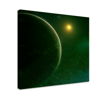 Mandala wandbilder kosmische grüne kugel - TenStickers