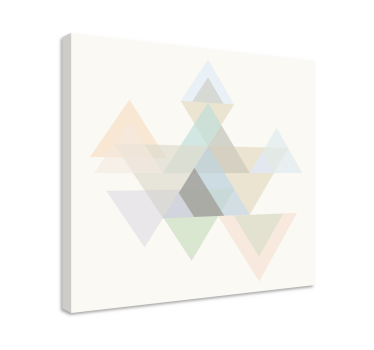 Geometrische wandbilder im abstrakten dreiecksdesign - TenStickers