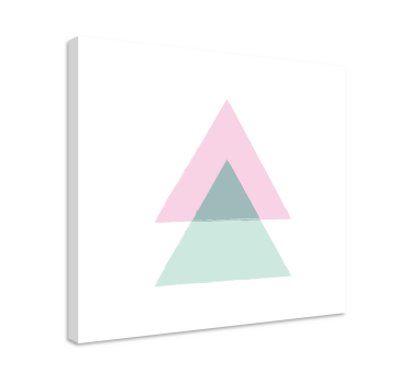 Geometrische wandbilder mit dreieckigen formen - TenStickers