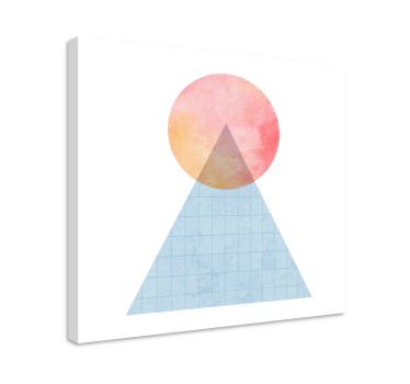 Geometrische Wandbilder dreieck sonnenuntergang form - TenStickers