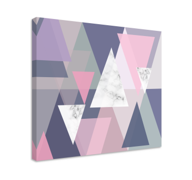 Geometrische wandbilder mit abstrakten dreiecksformen - TenStickers