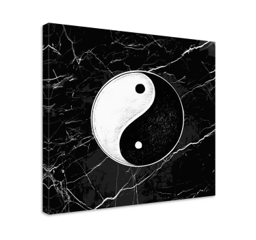 Leinwandbild Oriental chinesischen Yin Yang Marmor - TenStickers