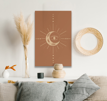 Leinwandbild abstrakt himmlisches halbmond-design - TenStickers