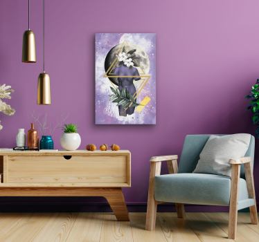 Moderne Kunst Bilder auf Leinwand Abstrakte moderne Kunst Feminin - TenStickers
