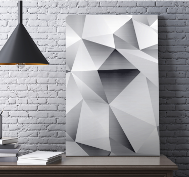 Geometrische wandbilder abstrakte facettierte struktur - TenStickers
