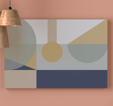 Geometrische wandbilder abstrakte formen darstellung - TenStickers