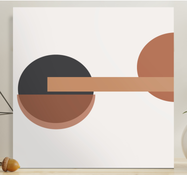 Geometrische wandbilder abstrakte kreisförmige balance - TenStickers
