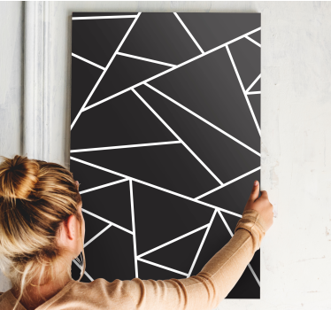 Geometrische wandbilder abstrakte winkelanordnung - TenStickers