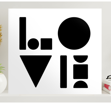 Geometrische wandbilder formen und figuren - TenStickers