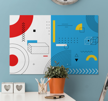 Geometrische wandbilder formenkomposition - TenStickers