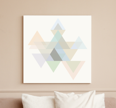 Geometrische wandbilder im abstrakten dreiecksdesign - TenStickers