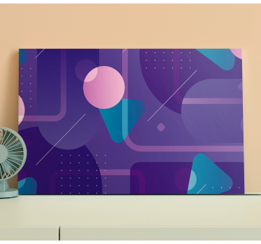 Geometrische wandbilder im design abstrakter formen - TenStickers