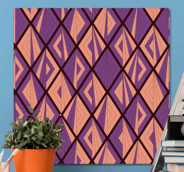 Geometrische wandbilder im diamantmotiv - TenStickers