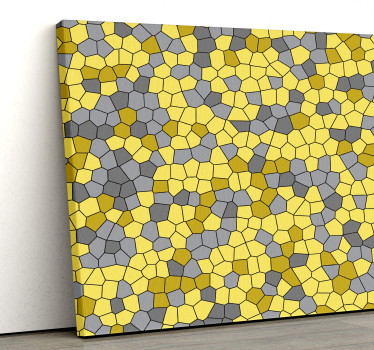 Geometrische wandbilder im wabenmuster design - TenStickers