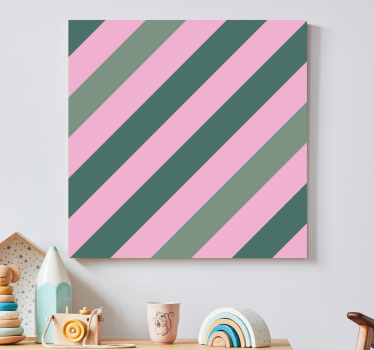 Geometrische wandbilder mit diagonalen streifen - TenStickers