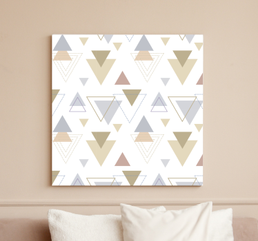 Geometrische wandbilder mit dreieckigen mustern - TenStickers