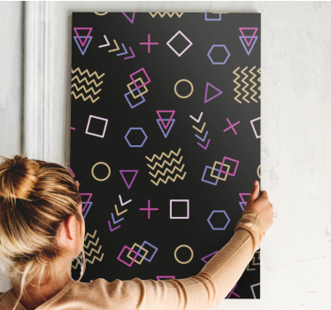 Geometrische wandbilder mit geometrischen formen - TenStickers