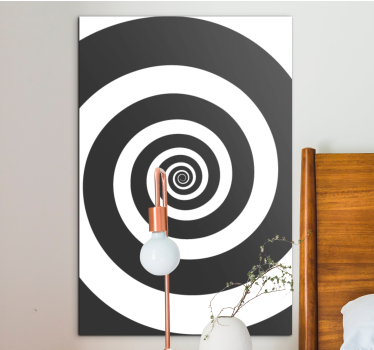 Geometrische wandbilder mit spiraldesign - TenStickers