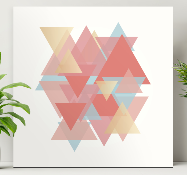 Geometrische wandbilder Überlappende dreiecke - TenStickers