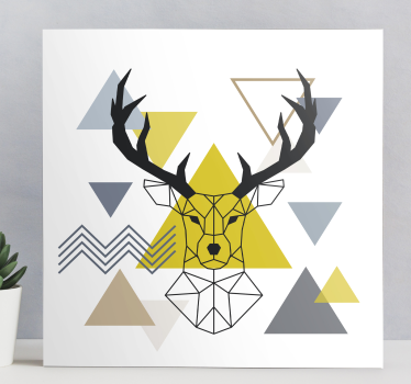 Hirsch Bild Leinwand Geometrischer hirsch - TenStickers