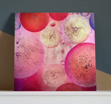 Leinwandbild abstrakt blasenmuster formation - TenStickers