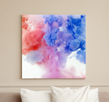 Leinwandbild abstrakt bunte wolkenwirbel - TenStickers