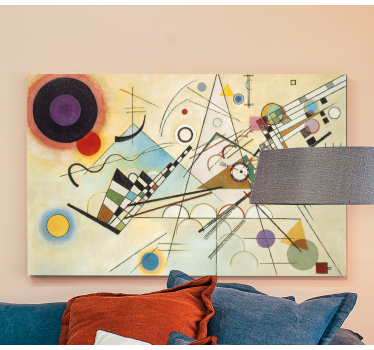 Leinwandbild abstrakt geometrische formen komposition - TenStickers