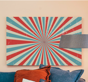 Leinwandbild abstrakt mit strahlendem musterdesign - TenStickers