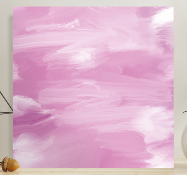 Leinwandbild abstrakt sanfte rosa pinselstriche - TenStickers