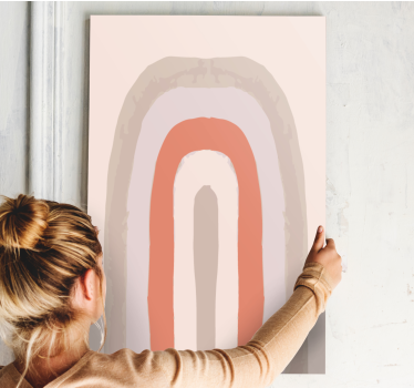 Leinwandbild abstrakt sanftes bogenmuster - TenStickers