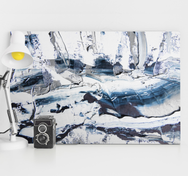 Leinwandbild abstrakt texturierte monochrome schichten - TenStickers