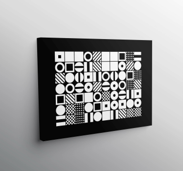 Geometrische Wandbilder abstrakte formmuster - TenStickers