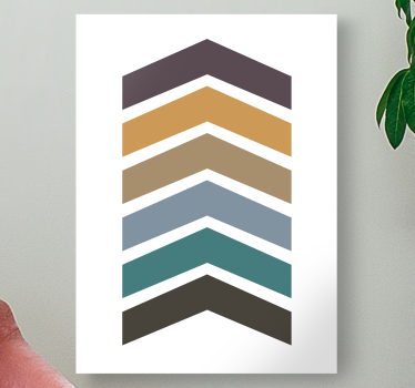 Geometrische Wandbilder chevron-muster-design - TenStickers