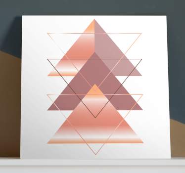 Leinwandbild Geometrie geometrische dreiecksfusion - TenStickers