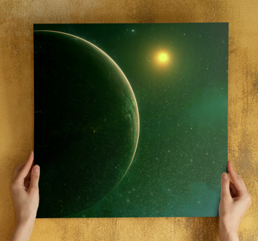 Mandala wandbilder kosmische grüne kugel - TenStickers