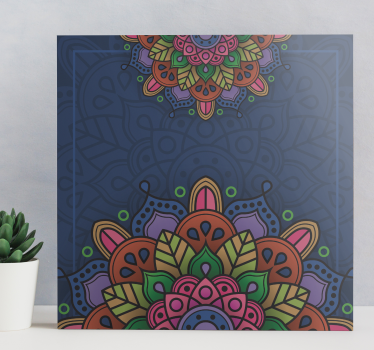 Mandala wandbilder mit filigranem muster - TenStickers