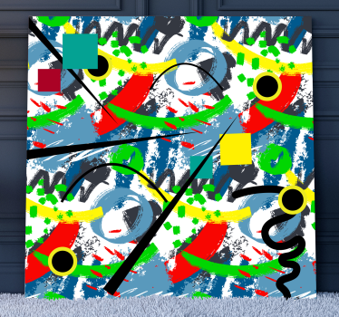Leinwandbild abstrakt abstraktes geometrisches chaos - TenStickers