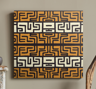 Wandbild abstrakt Abstraktes Muster im afrikanischen stil - TenStickers
