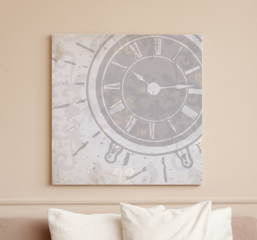 Leinwandbild abstrakt elegantes uhrendesign - TenStickers