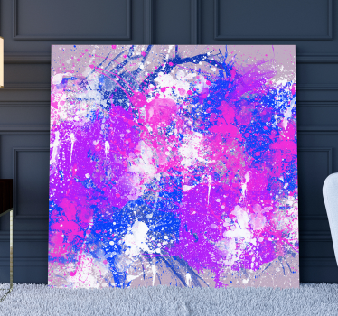 Leinwandbild abstrakt lebendige abstrakte spritzer - TenStickers