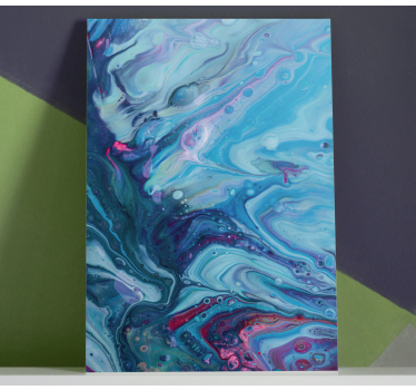Wandbild modern Acryl blauer farbverlauf - TenStickers