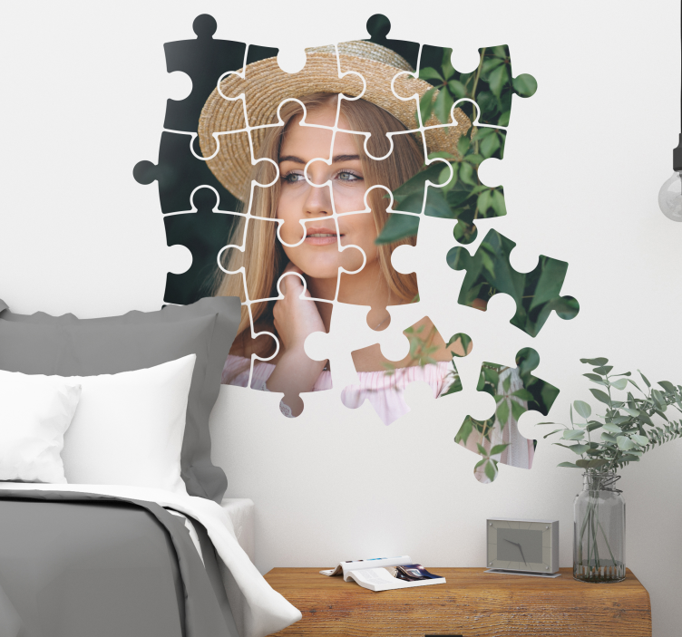 Origineller Aufkleber Palmen Puzzel - TenStickers